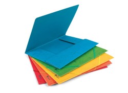 Teczka skrzydłowa z gumką preszpanowa Forpus A4 - pomarańczowa