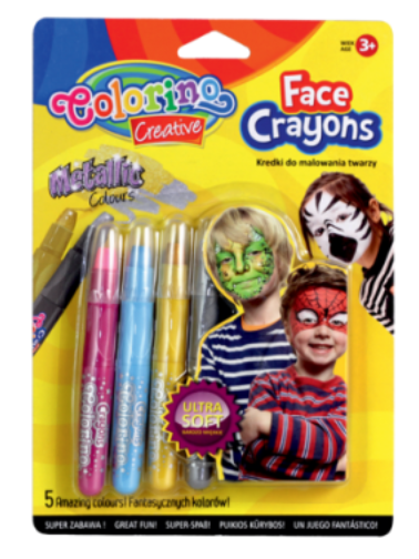 kredki do malowania twarzy colorino kids 5 kolorów metalicznych.PNG