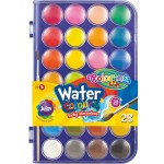 Farby akwarelowe Colorino 28 kolorów (duże pastylki - 28 mm)