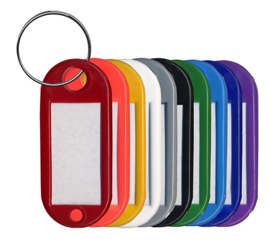 Zawieszki do kluczy breloczki jednostronne tres mix kolorów 10 szt..jpg