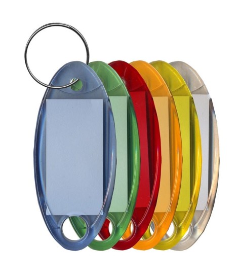 Zawieszki do kluczy breloczki dwustronne tres mix kolorów 6 szt..jpg