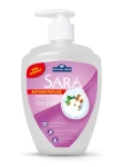 Mydło w płynie z dozownikiem Sara 500 ml - delikatna bawełna
