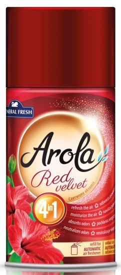 wkład do automatycznych odświeżaczy powietrza arola 250 ml spray czerwony aksamit.webp