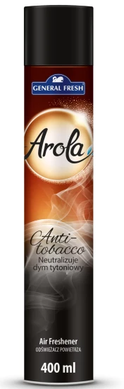 odświeżacz powietrza w areozolu arola 400 ml anti tobacco neutralizujący dym tytoniowy.webp