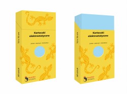 Karteczki elektrostatyczne 7,5 x 15cm 50 sztuk - niebieskie