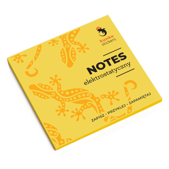 notes elektrostatyczny kunke stickers 10x9.8 100 kartek żółty.png
