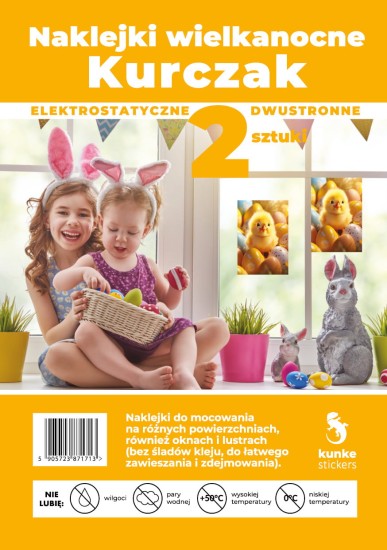 naklejka elektrostatyczna wielkanocne ozdoby 2 sztuki kurczak.jpg