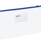 Teczka / koperta plastikowa Grand z suwakiem A5 - niebieski suwak