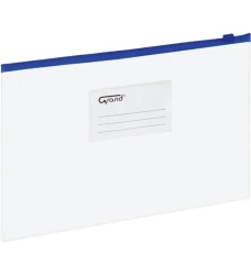 Teczka / koperta plastikowa Grand z suwakiem A5 - niebieski suwak