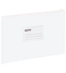 Teczka / koperta plastikowa Grand z suwakiem A5 - biały suwak