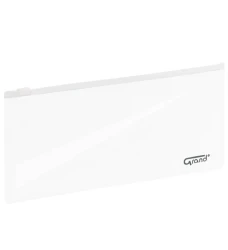 Teczka / koperta plastikowa Grand z suwakiem DL - biała