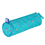 piórnik oxford tuba okrągła floral turkusowy zielony.png