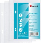 Koszulka krystaliczna na dokumenty Titanum 40mic. A6 - 25 sztuk