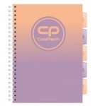 Kołozeszyt z przekładkami A4 CoolPack Gradient Berry 100-kartkowy w kratkę