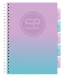 Kołozeszyt z przekładkami A4 CoolPack Gradient Blueberry 100-kartkowy w kratkę