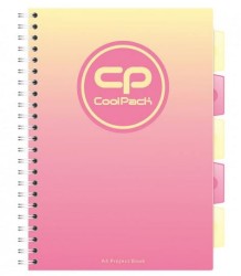 Kołozeszyt z przekładkami A4 CoolPack Gradient Peach 100-kartkowy w kratkę