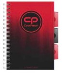 Kołozeszyt z przekładkami A5 CoolPack Gradient Cranberry 100-kartkowy w kratkę