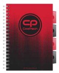 Kołozeszyt z przekładkami B5 CoolPack Gradient Cranberry 100-kartkowy w kratkę