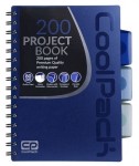 Kołozeszyt z przekładkami A5 CoolPack Project Book Dark Blue 100-kartkowy w kratkę