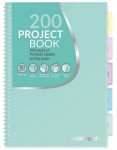 Kołozeszyt z przekładkami A4 CoolPack Project Book Pastel Mint 100-kartkowy w kratkę