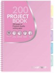 kołobrulion coolpack project book A4 200 kartek w kratkę pastel pink.JPG