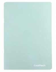 Zeszyt A5 CoolPack PP Pastel Powder Mint 60-kartkowy w kratkę