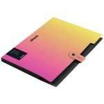 Teczka projektowa Berlingo Radiance A4 z 5 przegródkami - gradient różowo-żółty