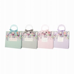 Torebka prezentowa z kokardą Incood 28 x 28 x 10 cm - różne wzory