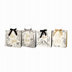 Torebka prezentowa z kokardą Incood 28 x 28 x 10 cm - różne wzory