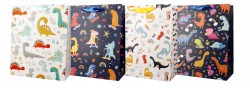 Torebka prezentowa Incood Dinozaury 18 x 23 x 10 cm - różne wzory