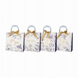 Torebka prezentowa z kokardą Incood 20 x 20 x 8 cm - różne wzory