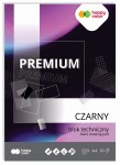 Blok techniczny A4 Happy Color Premium 220g - czarny - 10 arkuszy