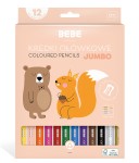 Kredki olowkowe trojkatne JUMBO 12 kol. BB KIDS 5902277326669 morelowe.jpg