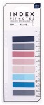 Zakładki indeksujące Interdruk PET proste z linijką Palette 12 x 45 mm - 8 kolorów - 200 sztuk