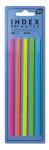 Zakładki indeksujące, do podkreślania tekstu Interdruk Neon PET 5 x 140 mm - 5 kolorów - 100 sztuk