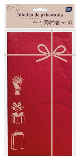 Bibulka do pakowania prezentow 50x70 cm czerwona 5902277345561.jpg