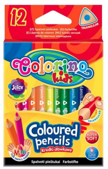 kredki colorino ołówkowe trójkątne mini 12 kolorów.JPG