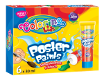 Farby plakatowe COLORINO Kids w tubach 6 kolorów - 30 ml