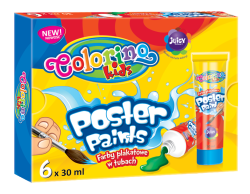Farby plakatowe COLORINO Kids w tubach 6 kolorów - 30 ml