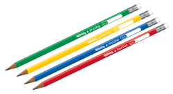 Ołówek trójkątny do nauki pisania Colorino z gumką HB - różne kolory