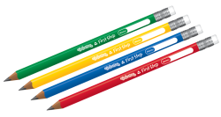 Ołówek trójkątny do nauki pisania Colorino Jumbo z gumką HB - różne kolory