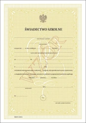 MEiN-I/28/2 Świadectwo szkolne promocyjne - szkoła specjalna przysposabiająca do pracy