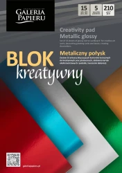 Blok kreatywny Galeria Papieru A4 - metaliczny połysk