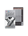 Zestaw ołówków i węgli Colorino Artist w metalowym opakowaniu