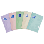 Zeszyt A5 Oxford Touch Pastel 16-kartkowy w wąskie kolorowe linie