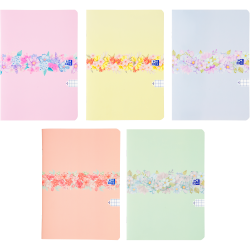 Zeszyt A5 Oxford Flowers 32-kartkowy w kratkę