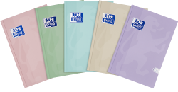 Brulion A5 Oxford Touch Pastel 96-kartkowy w kratkę w twardej oprawie