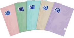 Brulion A5 Oxford Touch Pastel 96-kartkowy w szerokie linie w twardej oprawie