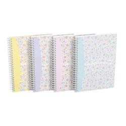 Kołozeszyt B5 Oxford Floral 60-kartkowy w kratkę
