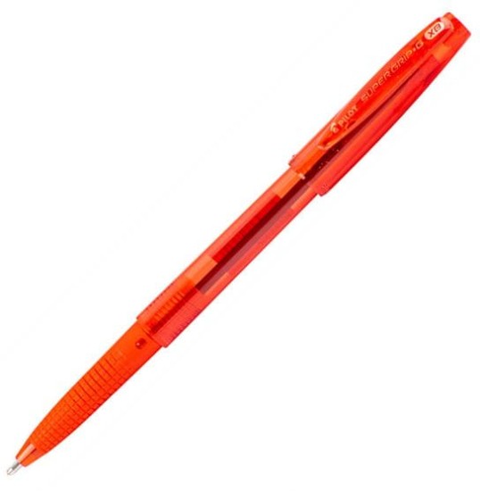 długopis ze skuwką pilot super grip xb 1.6 mm czerwony.JPG